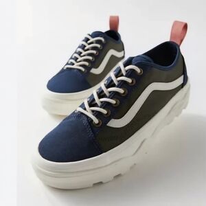 Vans Sentry Old Skool Waxed Canvas Forest Night Men’s 7.5 / Women’s 9